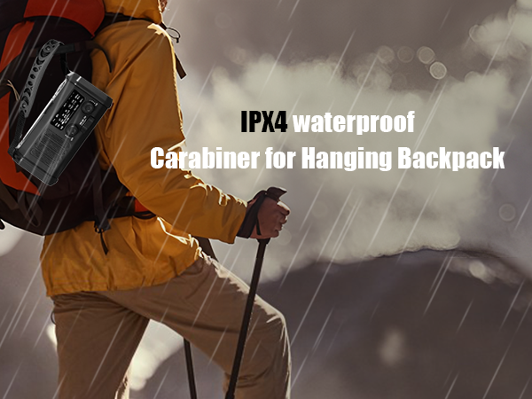 Portable waterproof radio
