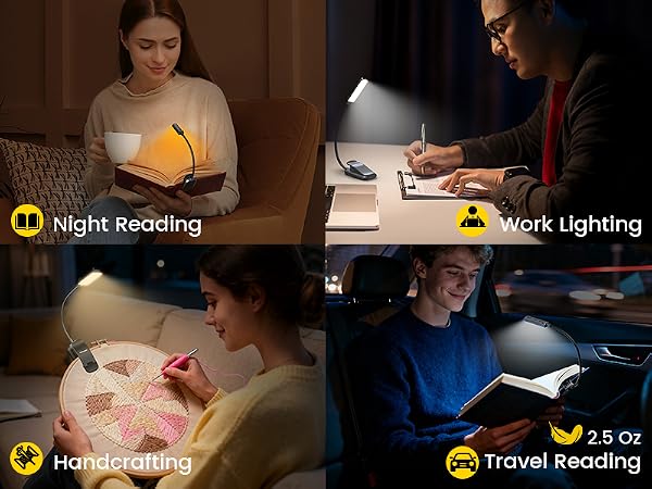 reading lights for books at night