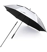 G4Free Vented UV Golf/Beach Umbrella 68" Arc, Auto Open Oversize Extra Large Windproof Sun Shade ...