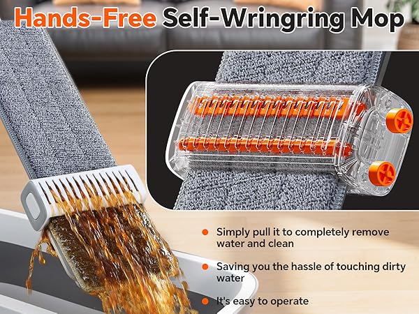self wringing mop
