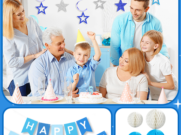 Blue Birthday Decorations