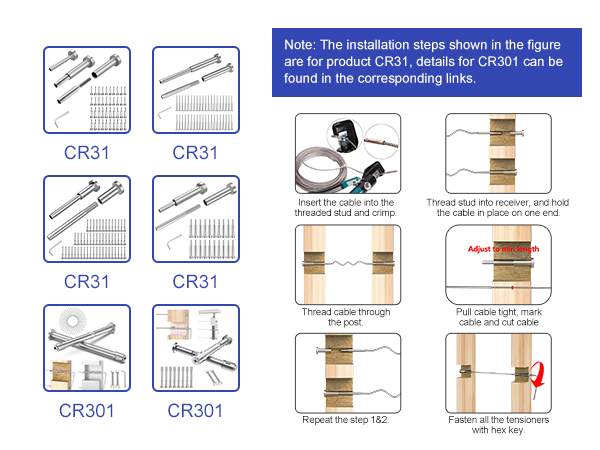 CKE Invisible Cable Railing kit
