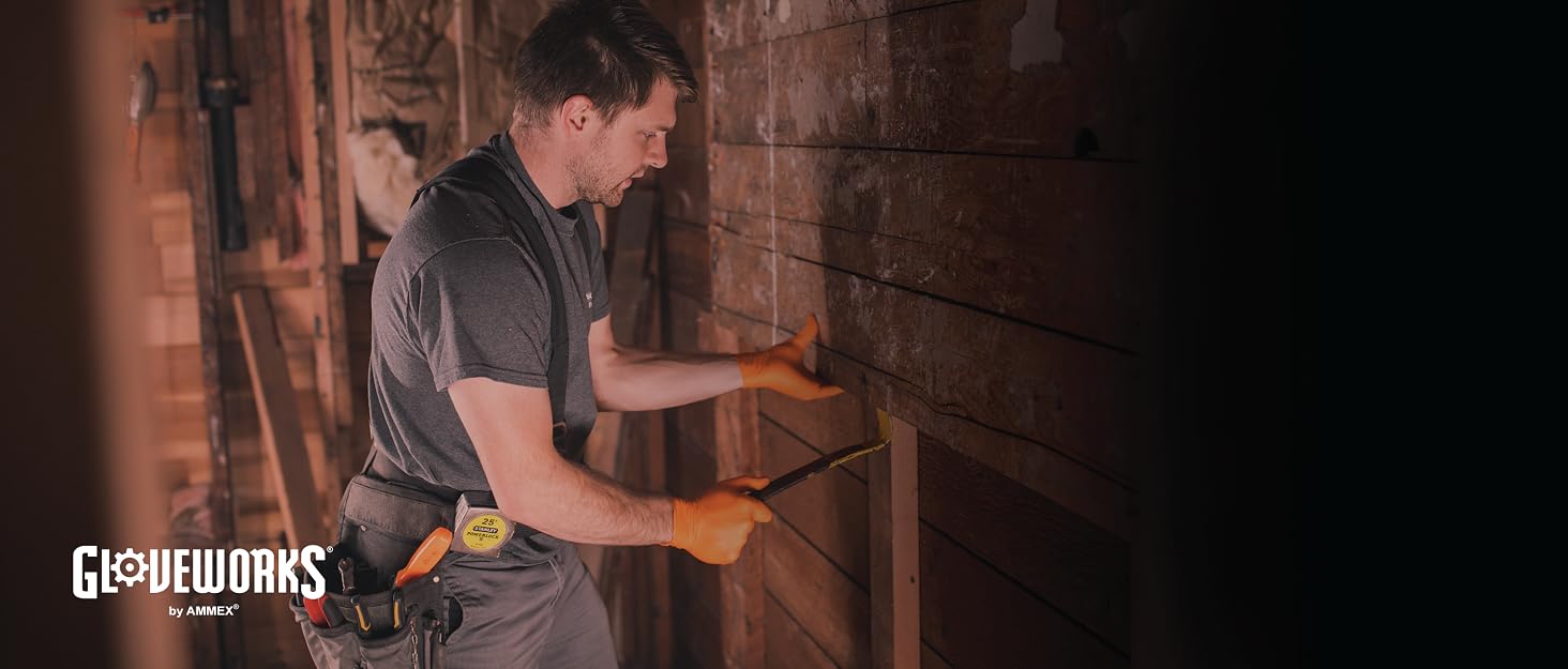 Gloveworks Industrial Grade Disposable Gloves for Home Renovation