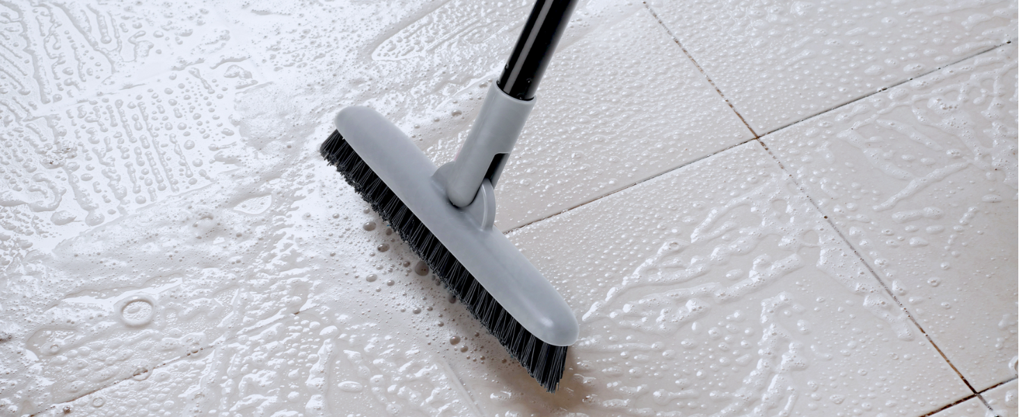 grout brush with long handle