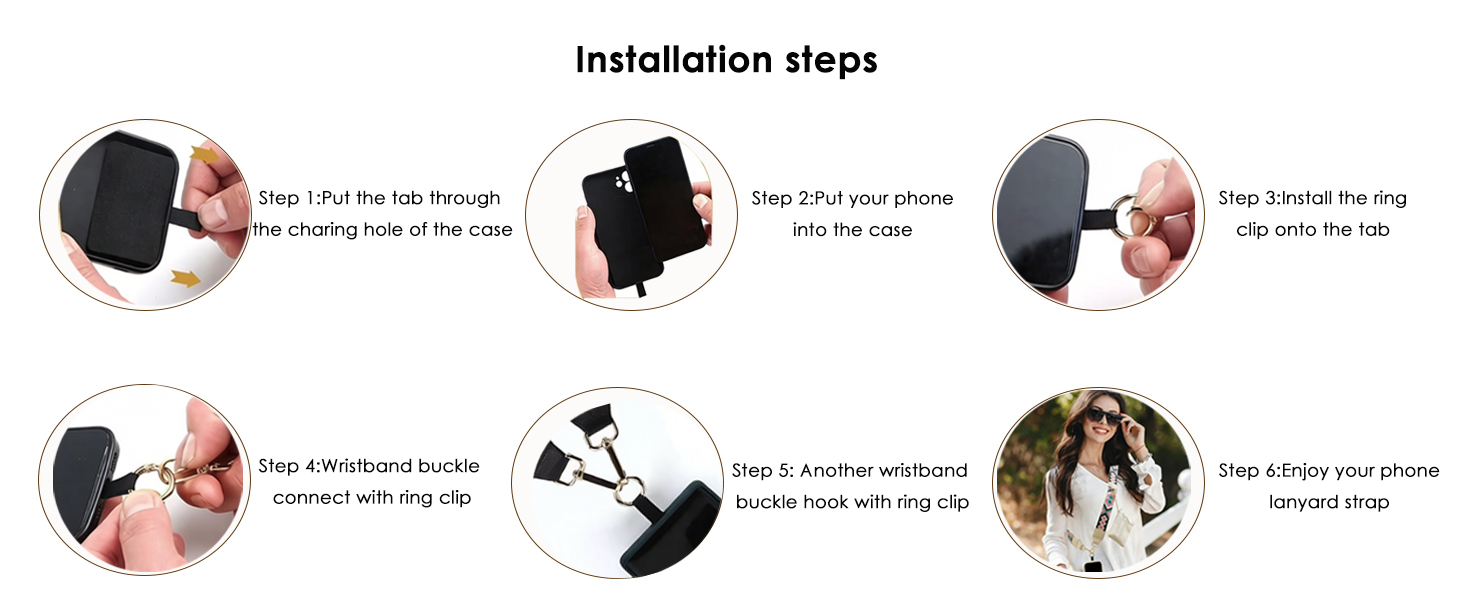 Clip and Go Strap for Phone with Wallet