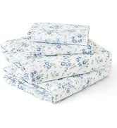 MUXHOMO Queen Size 4 Piece Sheet Set, Soft Breathable Bed Sheet Set for Bedroom with Deep Pocket ...