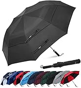 G4Free 62 Inch Portable Golf Umbrella Large Oversize Double Canopy Vented Windproof Waterproof Au...