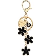 Suweibuke Initial Letter Keychain with Love You Heart, Cute Key Chain Gift for Women Girl, Charm ...