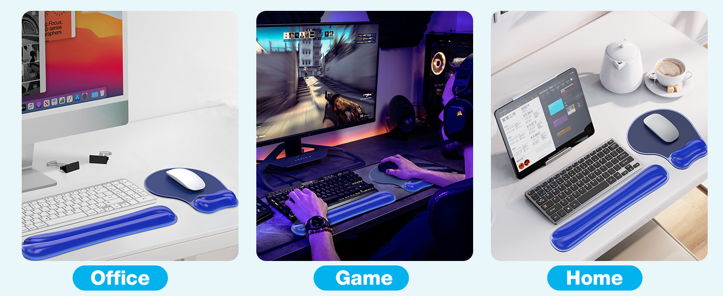 mouse pad with wrist rest