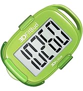 3DFitBud Simple Step Counter Walking 3D Pedometer from 3DActive with Clip &amp; Lanyard - A420S
