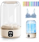 Portable Washing Machine, 7000mAh Rechargeable Wireless Washer with 10 PCS Clothespins Deep Clean...