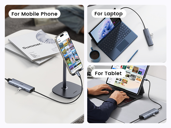 UGREEN USB C to Ethernet Adapter, 5 in 1 USB C Hub Ethernet