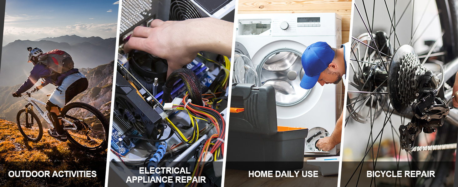 1.Outdoor Activities 2.Home Daily Use 3.Repair 4.Bicycle Repair