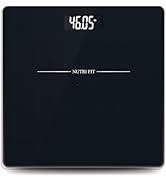 NUTRI FIT Digital Bathroom Scale for Body Weight Loss Watchers Electri Scales, 50g/0.1lb Discrepa...