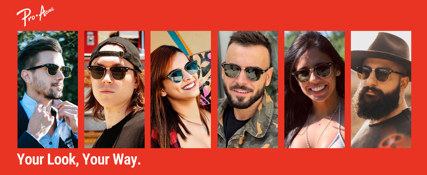 Pro Acme Semi-Rimless Polarized Sunglasses