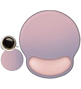 AIMSA Ergonomic Mouse Pad with Wrist Support, Gel Non-Slip PU Base Gradient Wrist Rest Pad for Ho...
