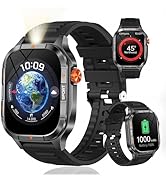 lipaux Smart Watch for Men, 30 Day Battery 2.01in AMOLED Ultra-Clear Screen Smartwatch, IP68 Wate...