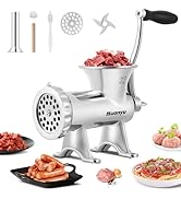 Huanyu Manual Meat Grinder Sausage Stuffer Stainless Steel Sausage Filler Commercial Meat Grindin...