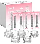 Snomd 100-Pack Disposable Ear Thermometer Probe Covers - BPA-Free Lens Filters &amp; Refill Caps, Com...