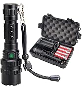 ULTRAFIRE LED Mini Flashlight 5 Modes Flashlight with 4PCS UFB26 and Charger, Waterproof Super Br...