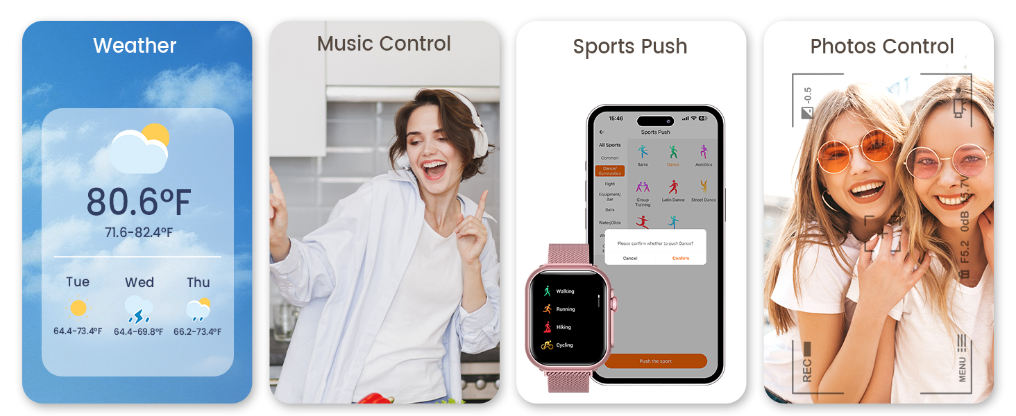 Womens Watch with Bluetooth Functions