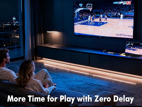 Watch movies with 5Gbps network speed for a better experience, faster loading, and no delay