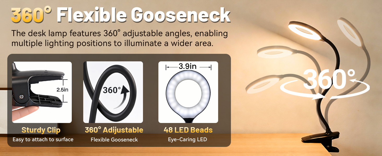 Flexible Neck Desk Lamp