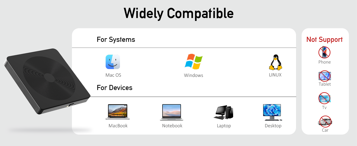 Lightweight Cd Drive External