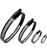 BOTTEN 16pcs 4 Sizes Hose Clamp,9/16-4 Inch(14-102mm) Hose Clamps Stainless Steel Adjustable Worm...