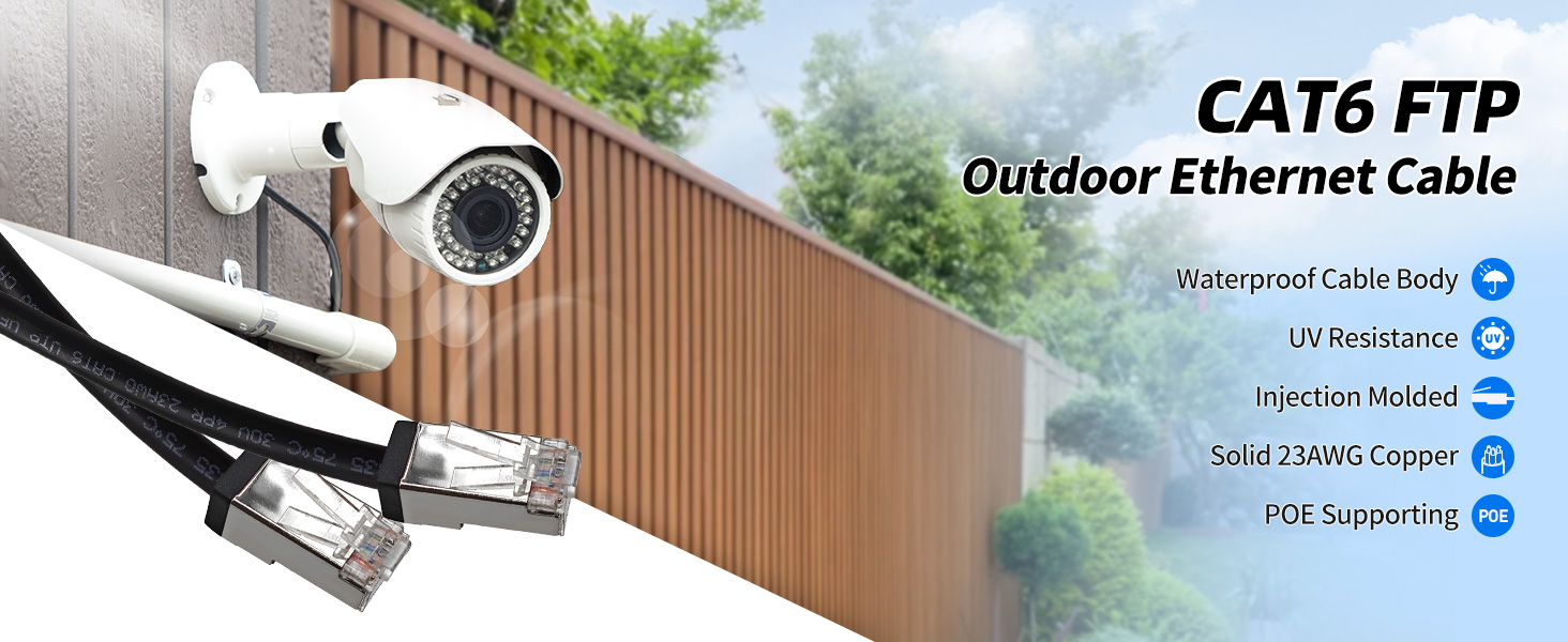 Cat6 Outdoor Ethernet Cable FTP BC A+01 PC