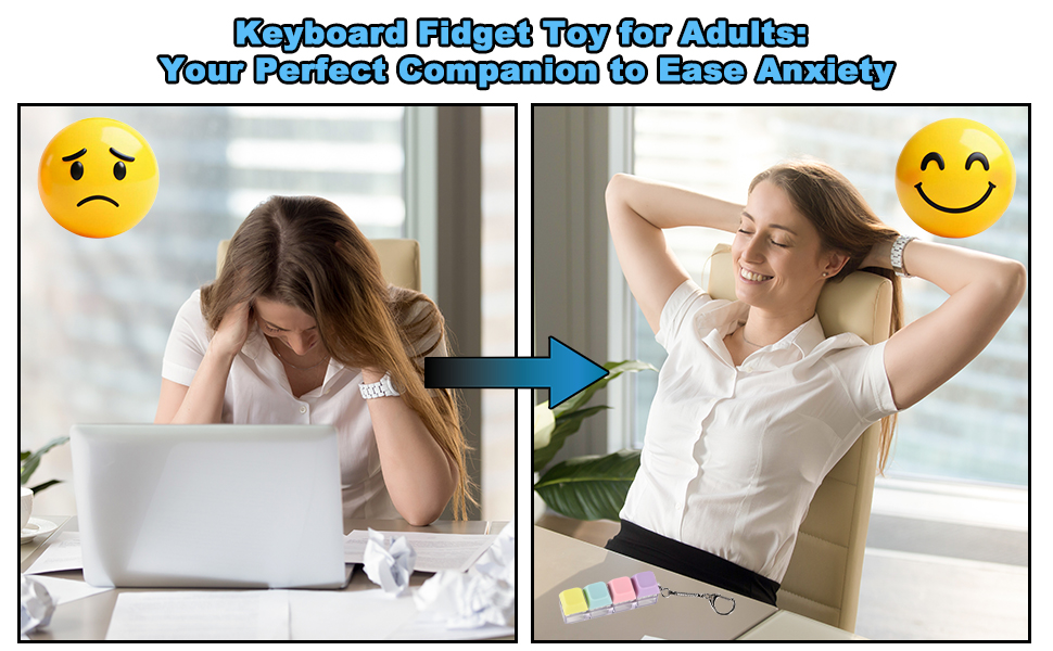 Button Stress Relief Clicker Toys for Adults