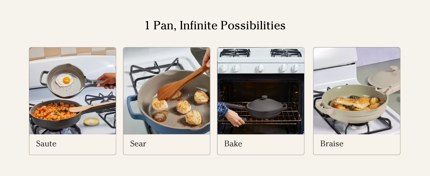 non toxic cookware, one pan, everything pan, sauce pan, all pan, everyday pan