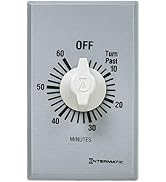 Intermatic FF460M 60-Minute Spring Loaded Wall Timer DPST No Hold - Enhance Energy Efficiency wit...