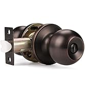 1 Pack Probrico Interior Bathroom Privacy Keyless Doorknobs Door Lock Lockset in Oil Rubbed Bronze