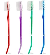 Ceonam 4-Pack Orthodontic Toothbrushes with Double-Ended Design – V-Trim Brush and Interspace Bru...