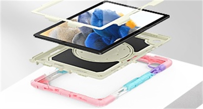 3 pieces combined installation, heavy duty case with polycarbonate hard shell