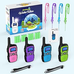 walkie talkies for kids 4 pack