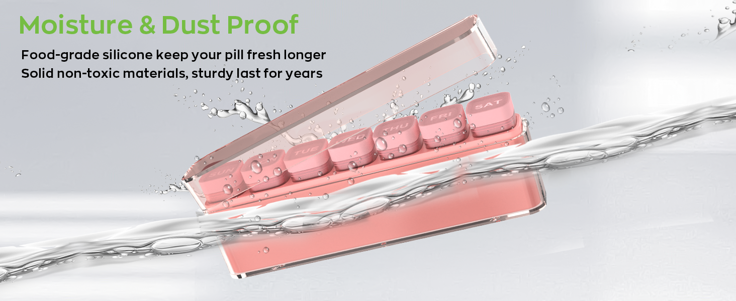 HIONXMGA pill organizer once a day