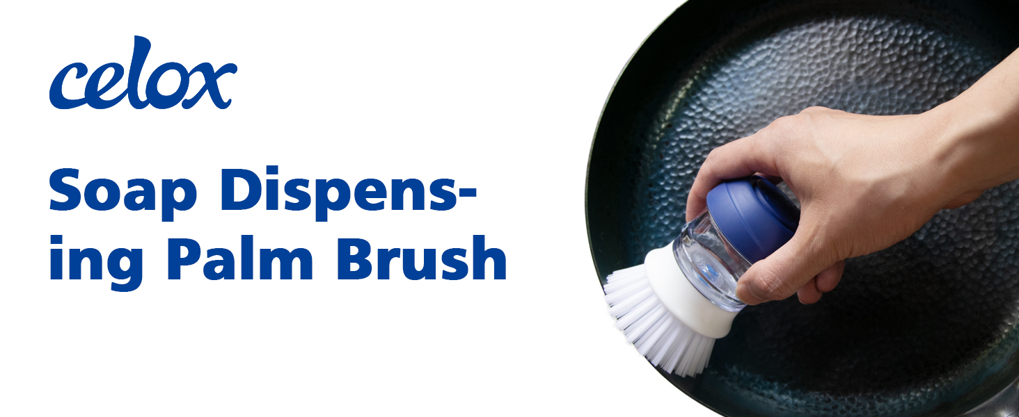 Dish Scrubber with Soap Dispenser