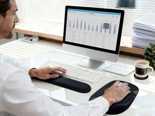 mouse pad with wrist rest