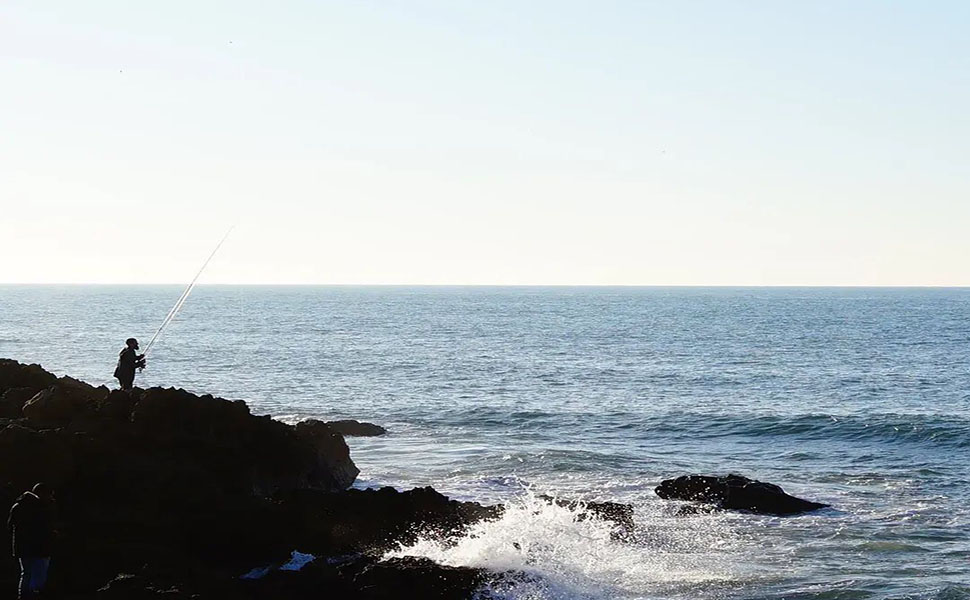 fishing near the sea