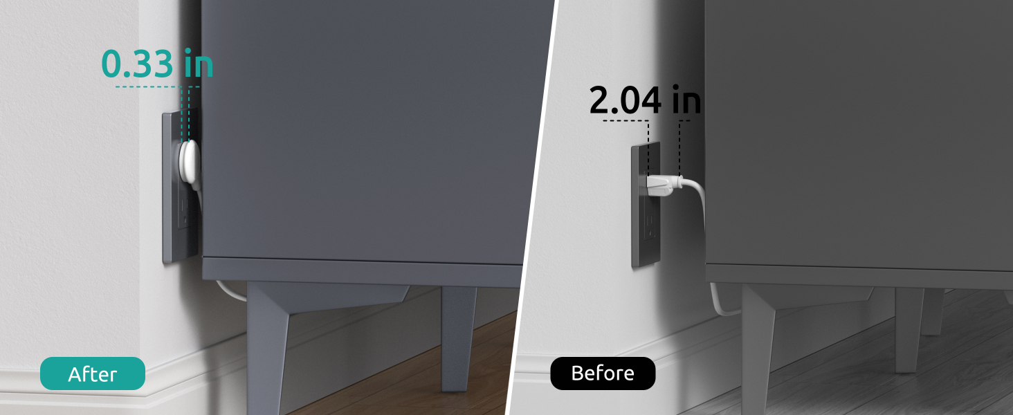 15ft long surge protector extension cord