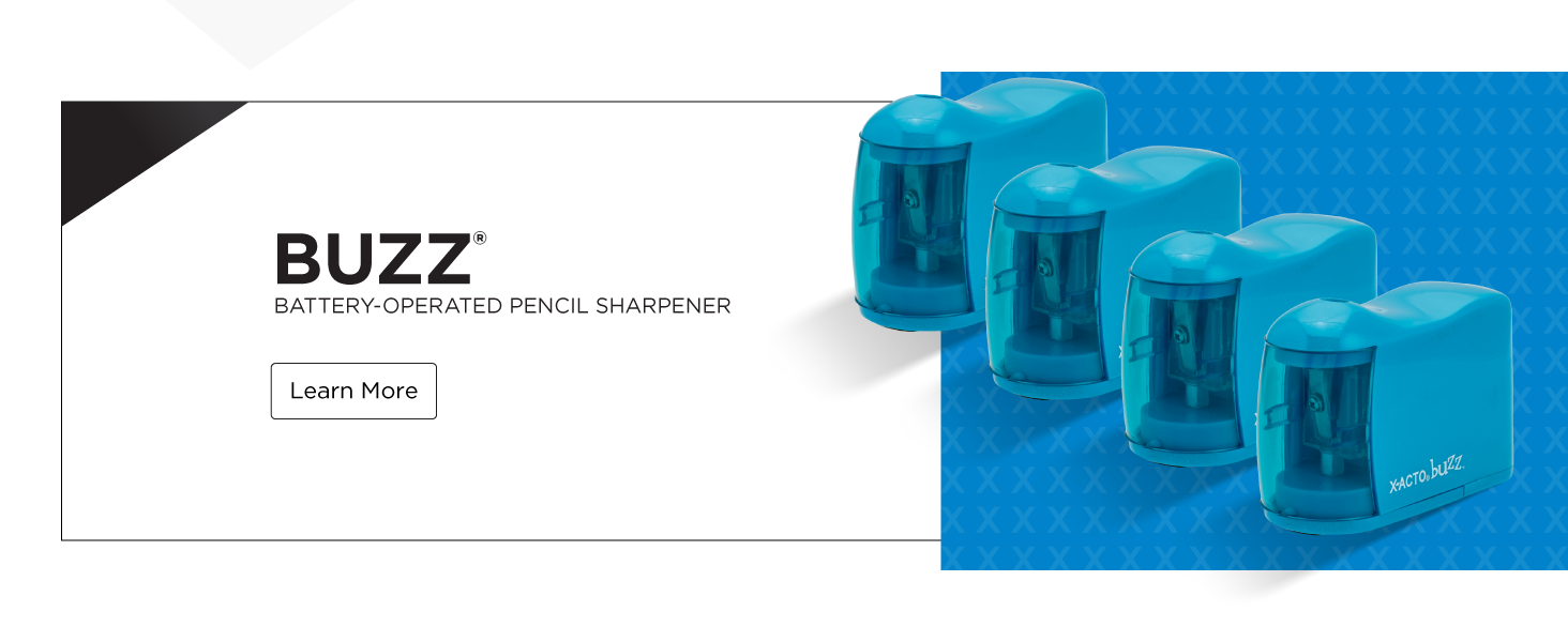 buzz battery operated pencil sharpener colorful school supplies fun easy teacher list homework study