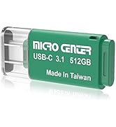Micro Center SuperSpeed 512GB Type-C USB 3.0/USB 3.1 Gen 1 Mini Flash Drive Memory Stick Thumb Dr...