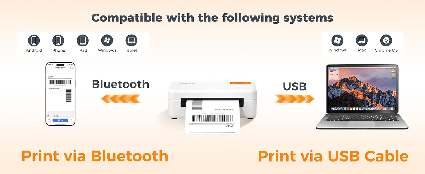 Bluetooth Shipping Label Printer