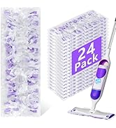 24 Pack Power Mop Refills Pads for Swiffer PowerMop,Swifter Wet Pads Refill for Swiffer,Unscented...