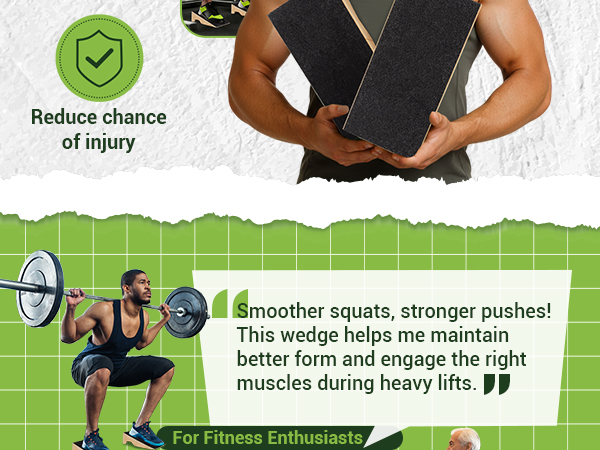 heel elevated squat wedge