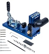 POWERTEC 71844 Aluminum Pocket Hole Jig Set | Joinery Woodworking Tool with Base, 1-1/4
