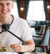 SVBONY Neck Mounts with Air Cushion for GoPro Hero 13/12/11/10/9, Insta 360 X5/X4/X3/Ace Pro 2, D...