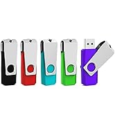 Aiibe 64GB Flash Drive 3.0 5 Pack 64GB USB 3.0 Thumb Drive USB Drive 64GB Jump Drive Memory Stick...